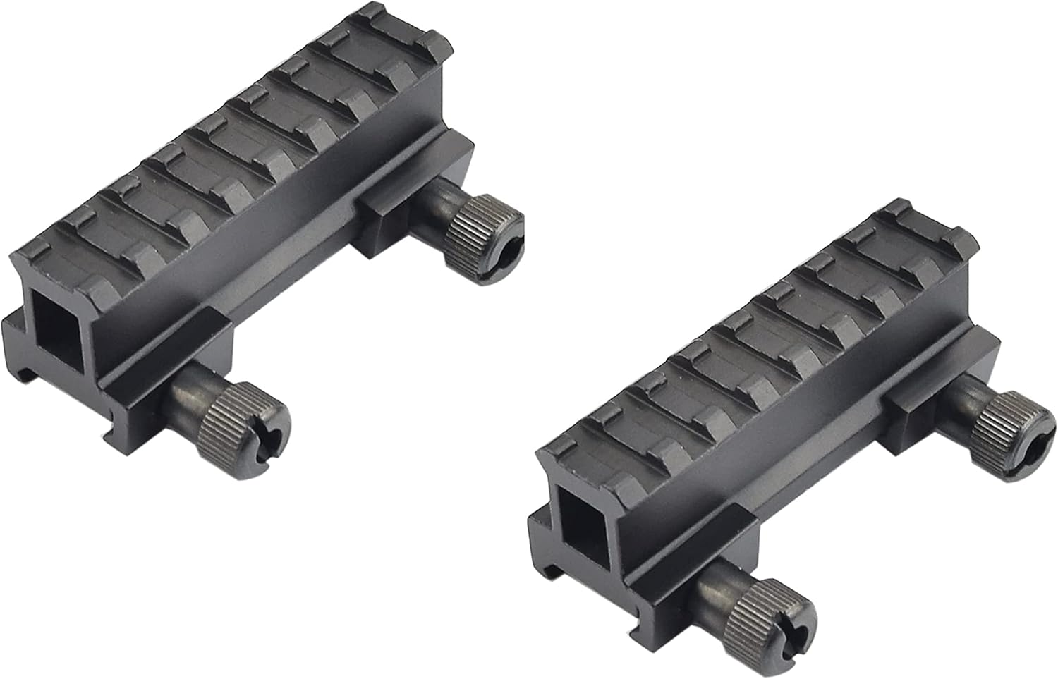 Amazon.com: Gotical 1 inch High Profile Short Riser Mount Matte Black ...