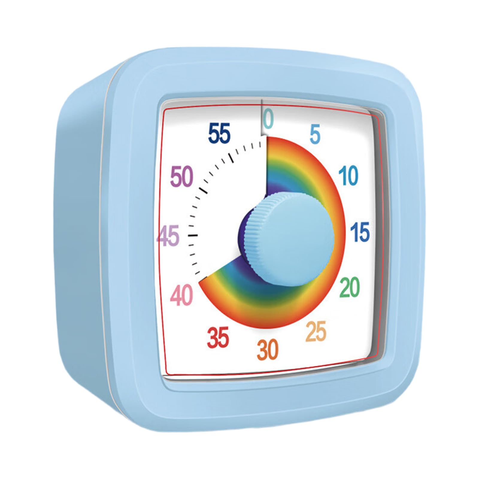 Tsophreniq Blue 60 Minutes Visual Timer Quiet Operations Countdown Alarm Clock Kitchen Countdown Time Management Tool Visual For Kid