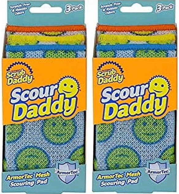 Scrub Daddy Scour Pads - Scour Daddy - Multi-Surface Scouring Pad...