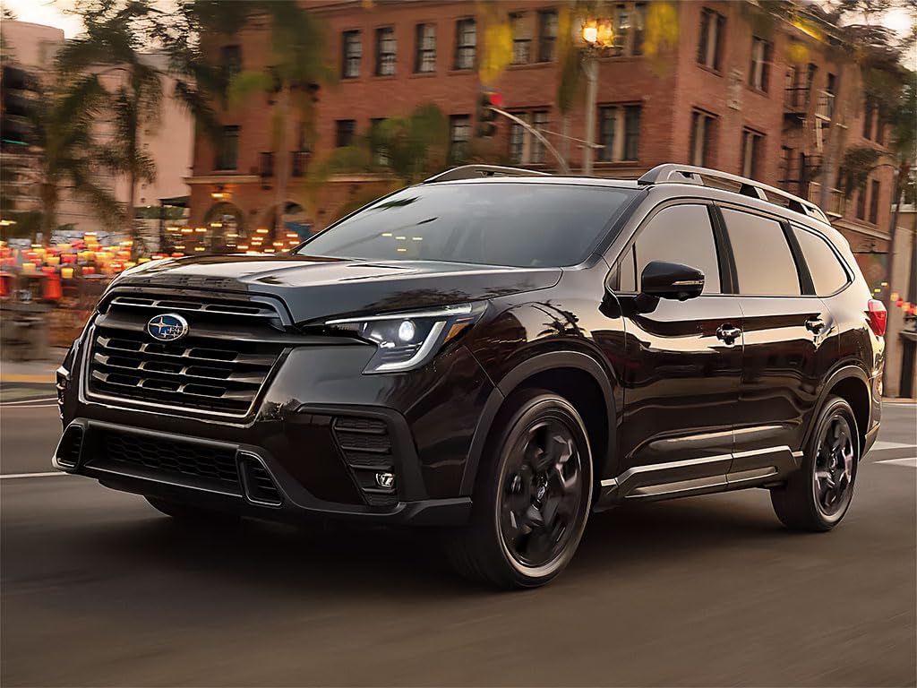 Rvinyl Pillar Post Pre Cut Window Trim Kits in Matte Black Compatible with Subaru Ascent 2019-2024 - Adhesive Backs