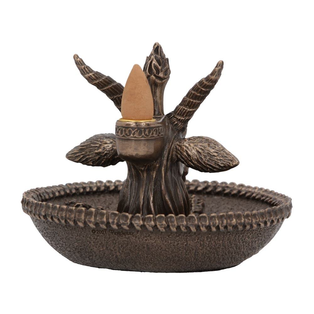 Nemesis Now Baphomet's Wealth Backflow palnik kadzidełkowy, brązowy, 13 cm