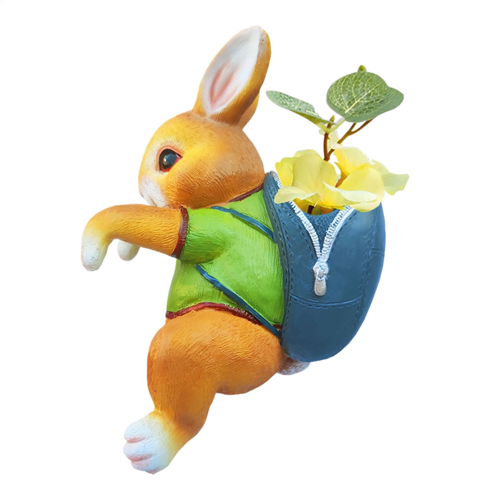 Figurine de cintres pour pots de fleurs en résine pour décoration de jardin