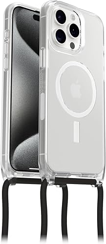 OtterBox React Necklace Case with MagSafe for iPhone 15 Pro Max, Ultra-Slim, Pro