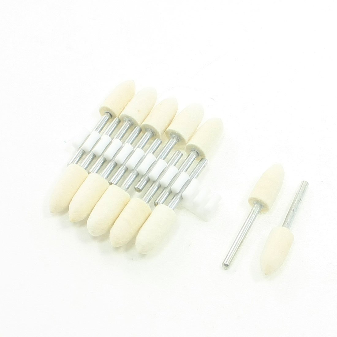 Aexit 3mm Metal Abrasives Drill Hole 8mm Tapered Felt Bits Grinding Points 12 Pcs Model:96as390qo466