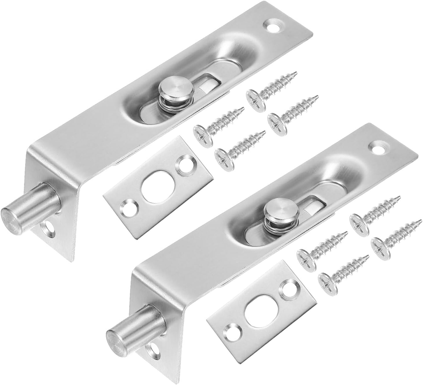 Amazon.com: Hardware Essentials 853341 Self Adjustable Gate Latch ...