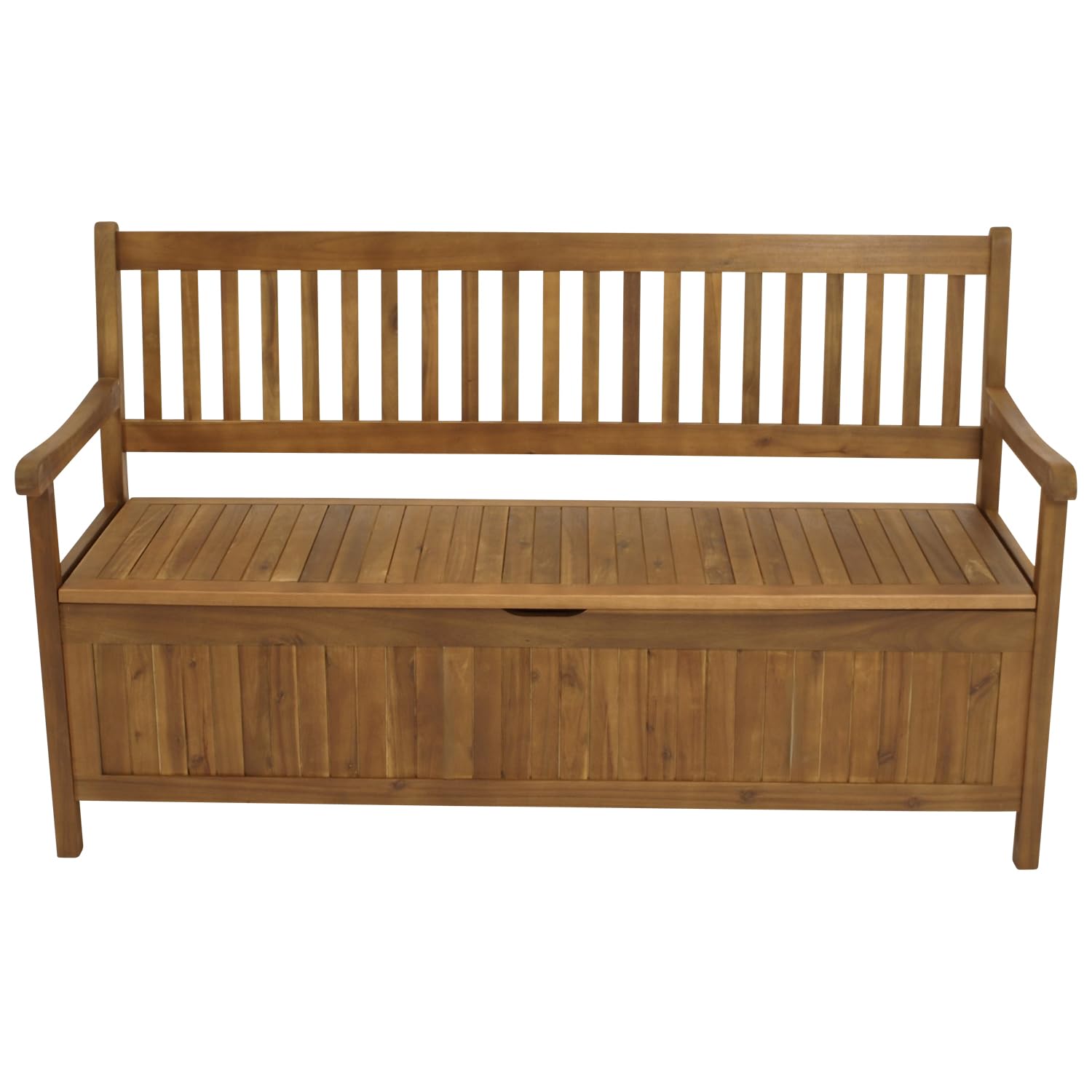 DEGAMO Gartenbank Truhenbank Benita 3-sitzer 150cm, Akazienholz braun geölt, Outdoor