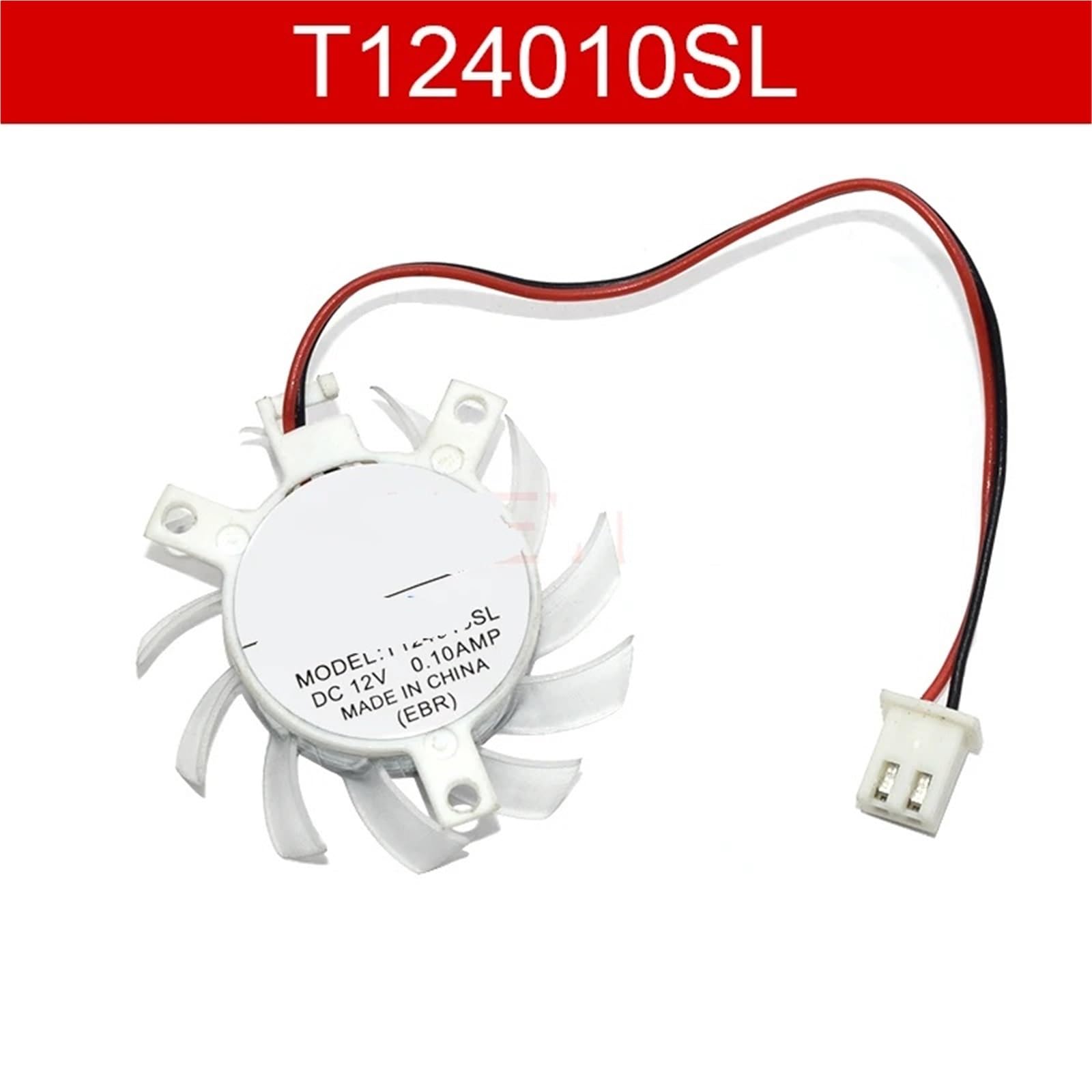 Ventilador de refrigeración for servidor T124010SL r124010sl, CC 12 V, 0,10 A, 29 x 29 x 22 mm