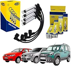 Kit Cabos E Velas Strada Doblo Palio Stilo Idea Punto 1.8 8v Motor GM