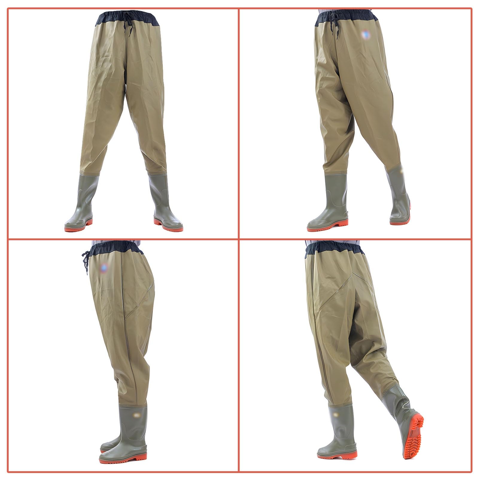 Waders hip Pantaloni da Pesca Antiscivolo, Pantaloni da Pesca Senza Perdite, Comodi da Riporre, Per La Caccia E La Pesca Nelle Paludi