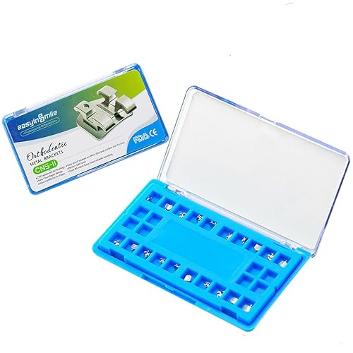 EASYTODENTA Soportes dentales de metal de ortodoncia mini soporte de dientes (ROTH 022 3.4.5 con ganchos)