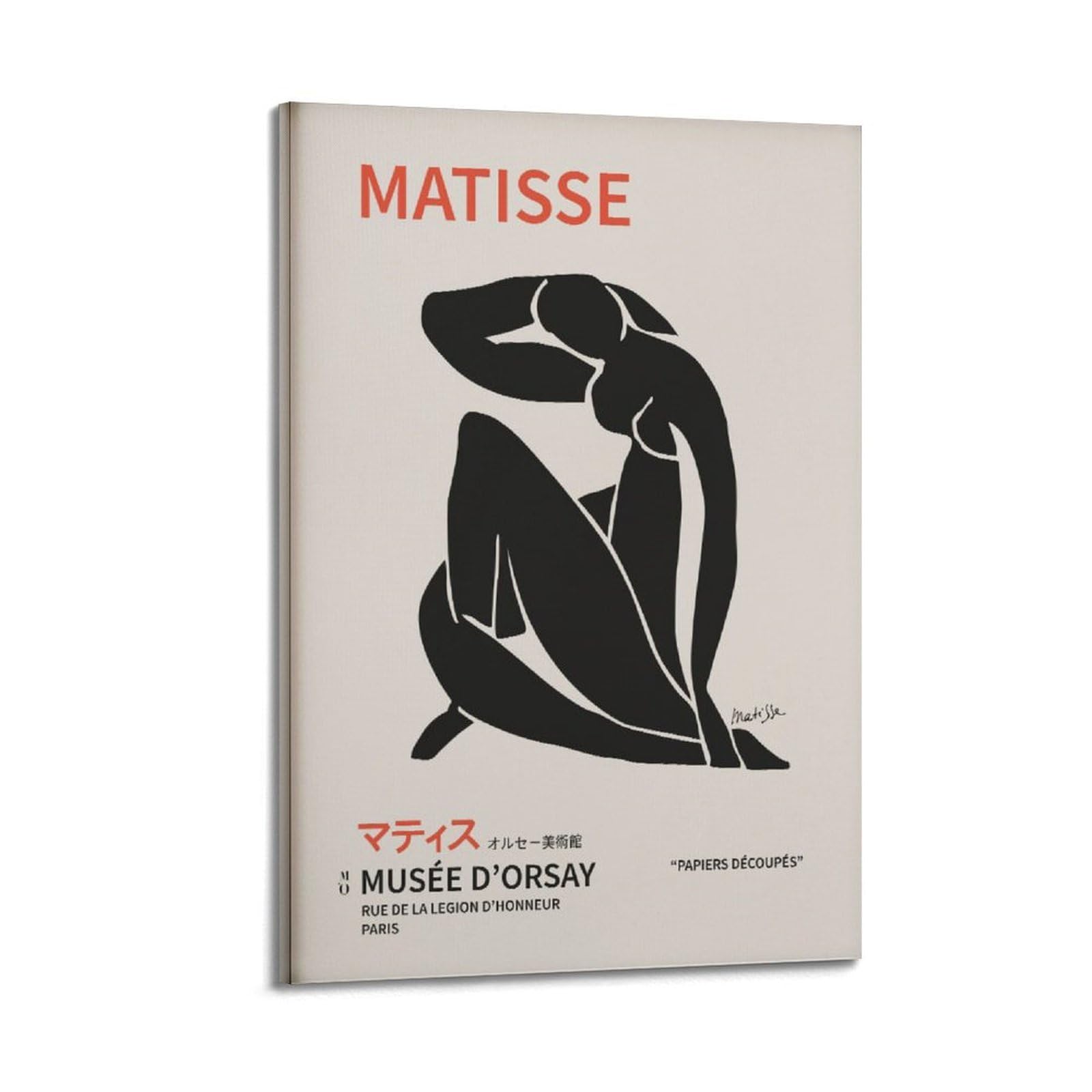xiaoxiaoshen Henri Matisse Nude Papiers Decoupes Canvas Poster Wall Art Prints Room Aesthetic Murals Bedroom And Living Decorations 24x36inch(60x90cm)