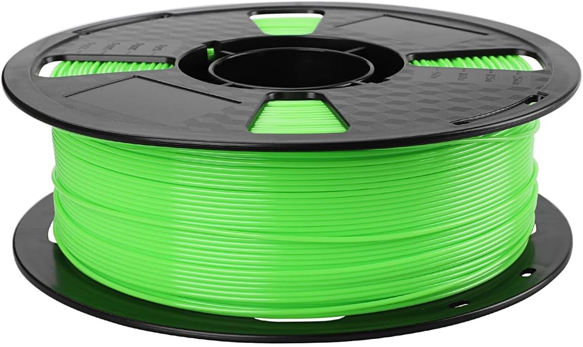 CC3D Bright Green PETG Filament 1.75 mm 1KG 3D Printer Filament 3D Printing Materials Fit Most FDM 3D Printer Bright Yellow Green Color Easy to Print
