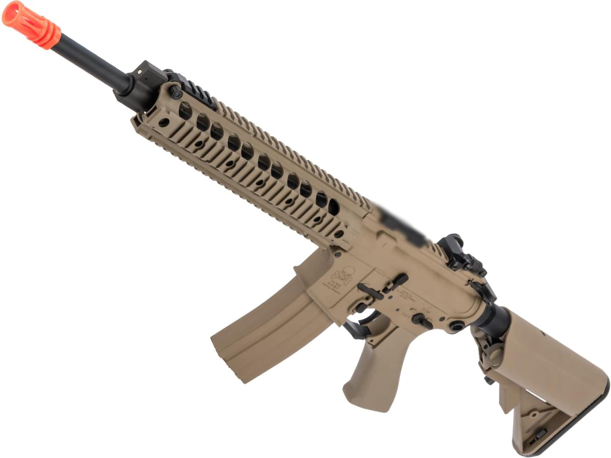 Evike Airsoft - CYMA Sport SR16 E3 Metal Li-Po Ready High Performance Competition AEG Airsoft (Color: Tan/Long)