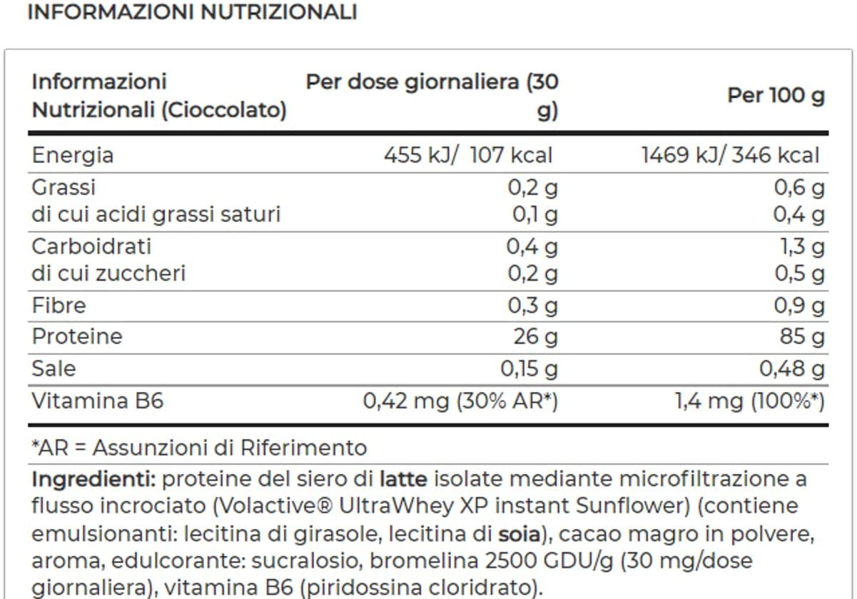 Yamamoto ISO FUJI 2 kg Volactive® - proteine isolate siero del latte ultra filtrate, gusti a scelta (chocolate)