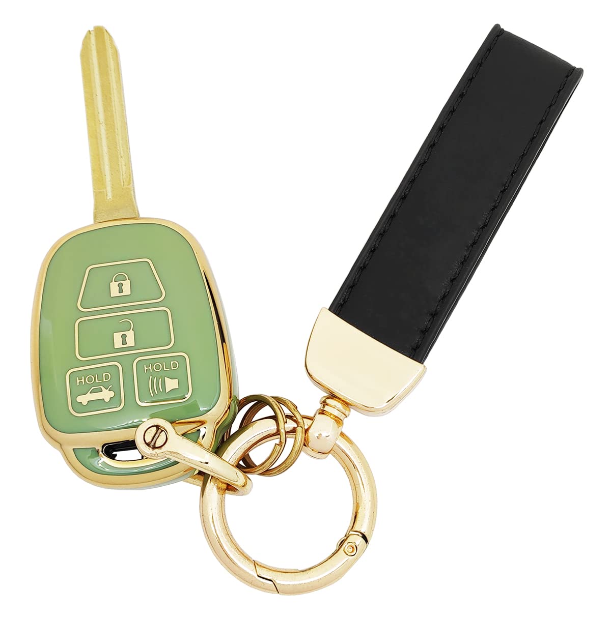 vurbemes 360 Degree Soft TPU Protector Key Fob Cover Case Compatible with Toyota Corolla 2014 2015 2016 2017 2018 2019 Camry 2014-2017 Tacoma 2016-