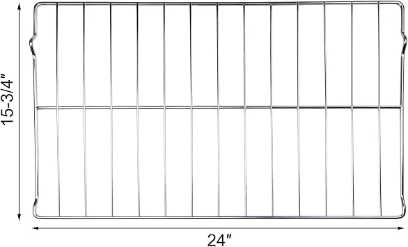 New Upgraded Range Oven Rack W10256908, fits for Whirlpool/Jenn-Air Range, Replaces W10138079, W10179196, 3195710,24 x 15-3/4 Inches, 2Packs