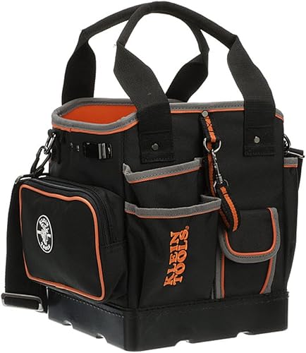 Miniatura 3 de Klein Tools 5541610-14 Bolsa de herramientas con correa para el hombro tiene 40 bolsillos y juego de destornilladores electrónicos 4 en 1 32581 con