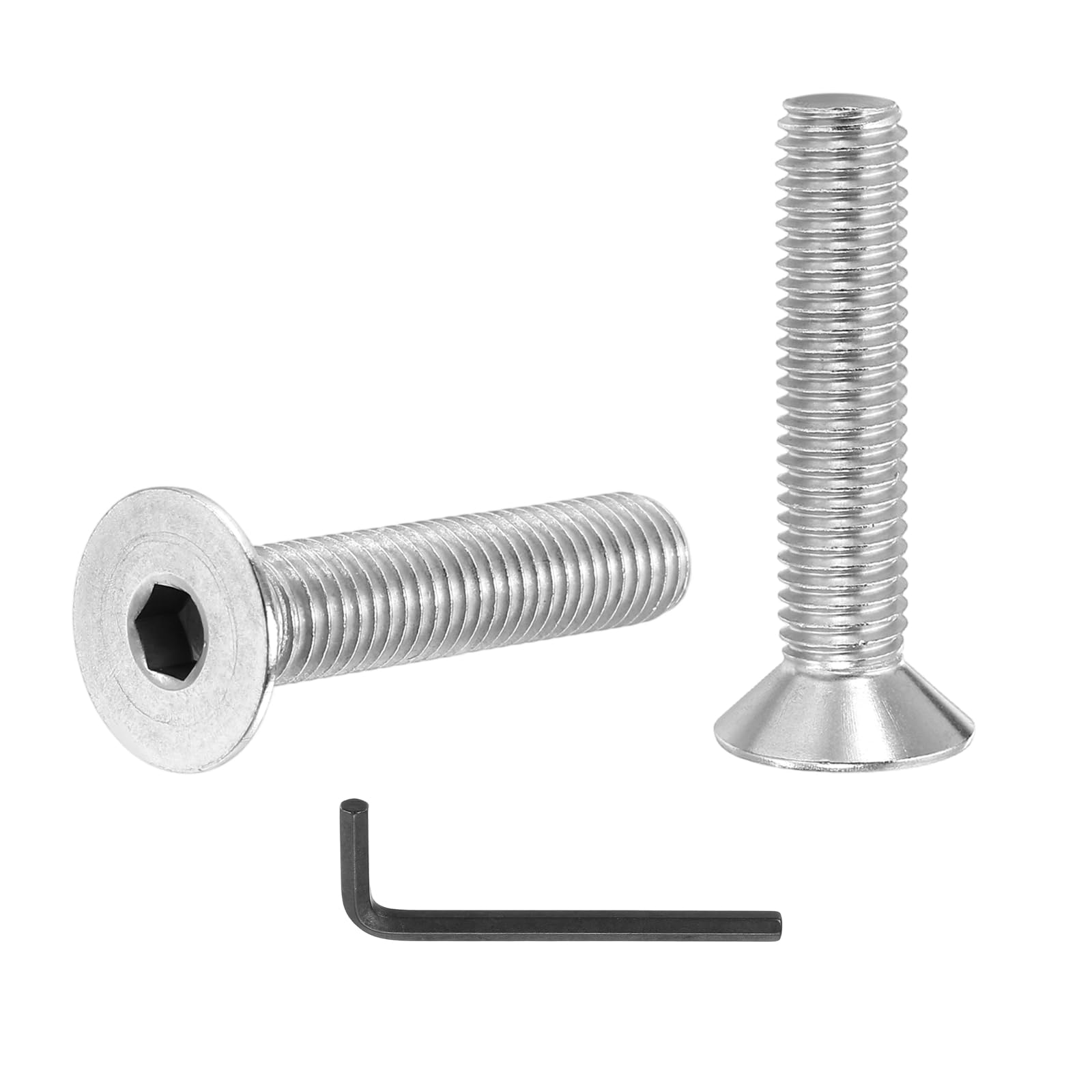 PATIKIL M10 x 50 mm Flat Head Socket Cap Screws