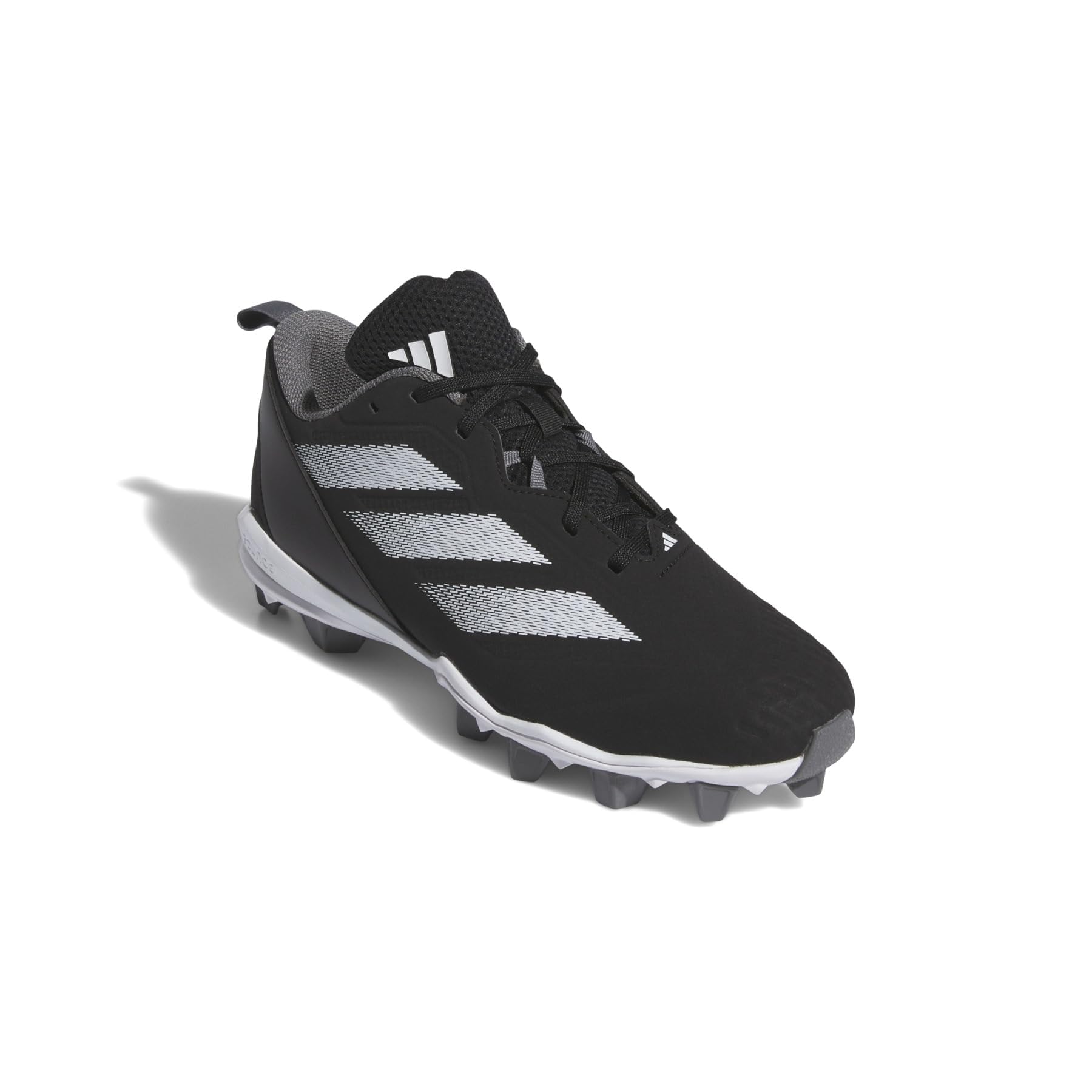 adidas Women's Adizero Instinct Molded Softball Sneaker, Black/White/Team Grey, 9