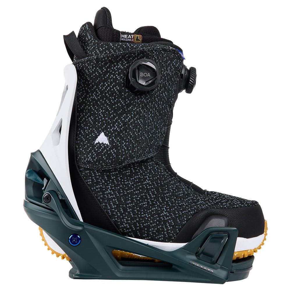 Fixation De Snowboard Burton Step On Pour Femme - Vert Foncé Et Blanc - Neuf Sous Emballage D'origine