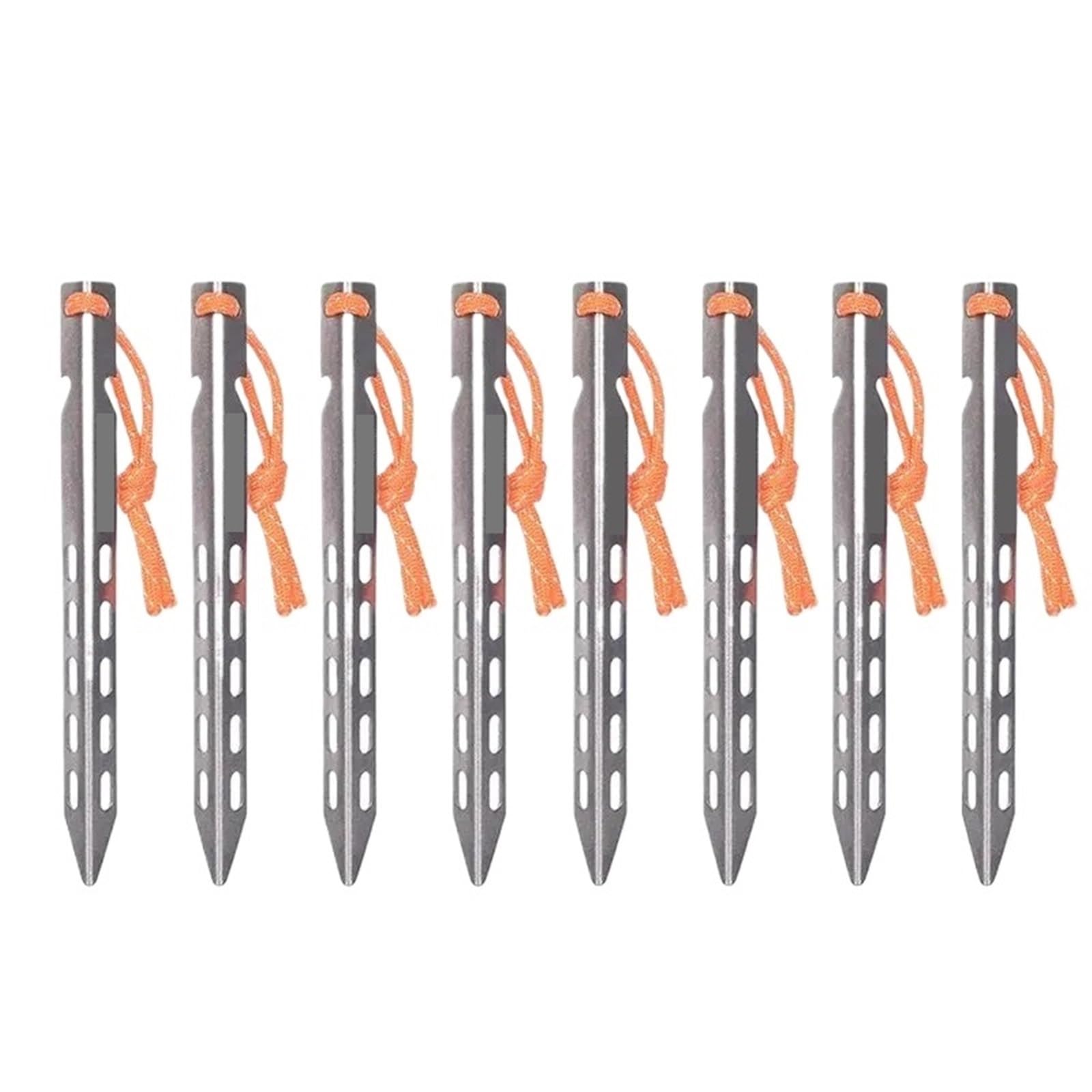 20 Stück Titan-Zeltheringe, ultraleichte Zeltheringe, Zeltnägel, Outdoor-Zeltzubehör, robuste für Zelte