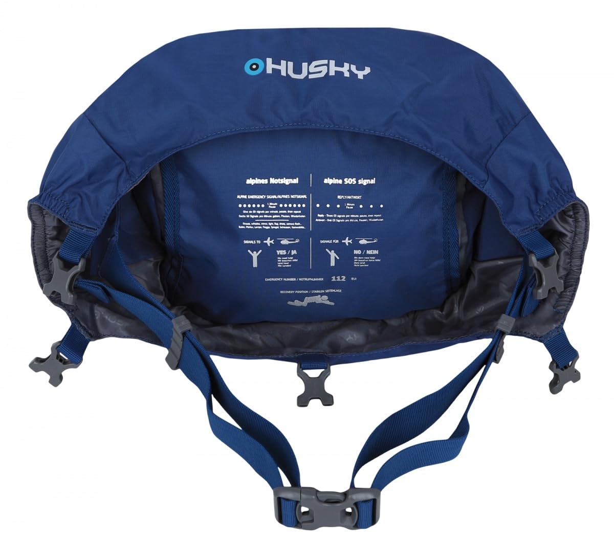 Husky Expeditionsrucksack 70L – Ultraleichter & Robuster Trekkingrucksack mit Verstellbarem Rückensystem, Viel Stauraum & Regenhülle für Abenteuer & Reisen (Ranis, Blau)