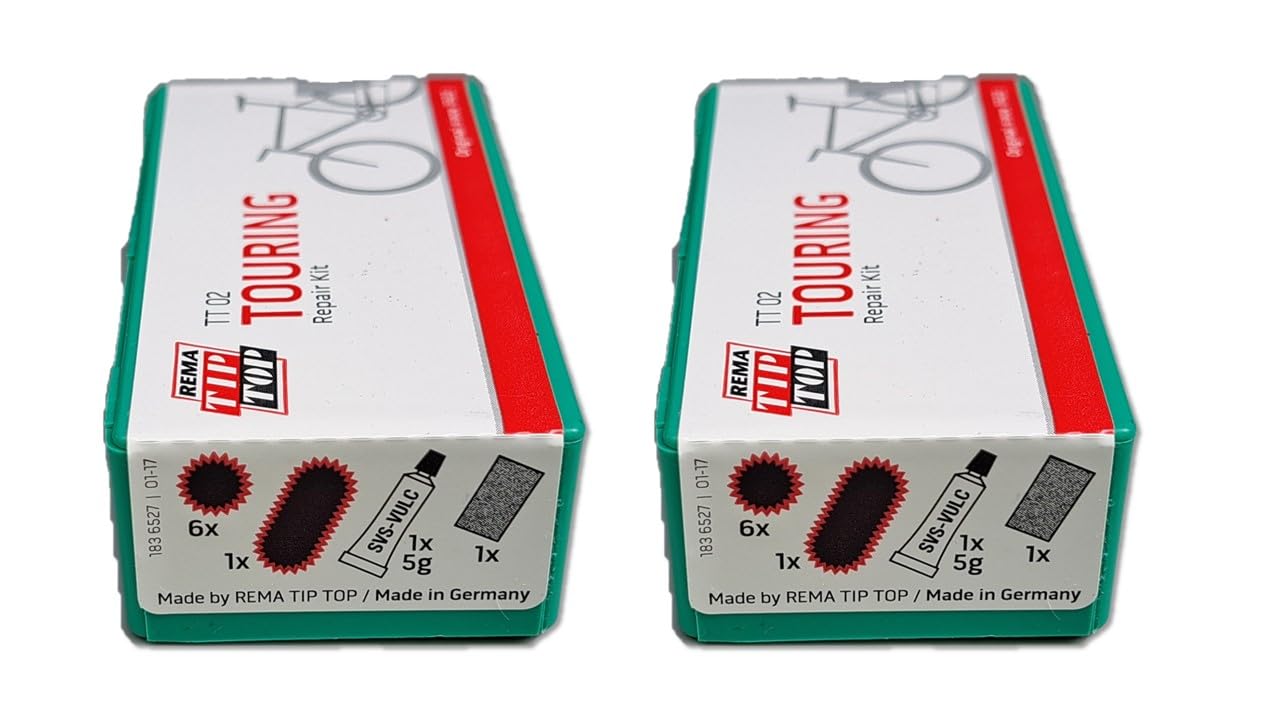 2 x zestaw naprawczy Tip-Top TT02 | Oryginalna jakość REMA TIP TOP Wyprodukowano w Niemczech.