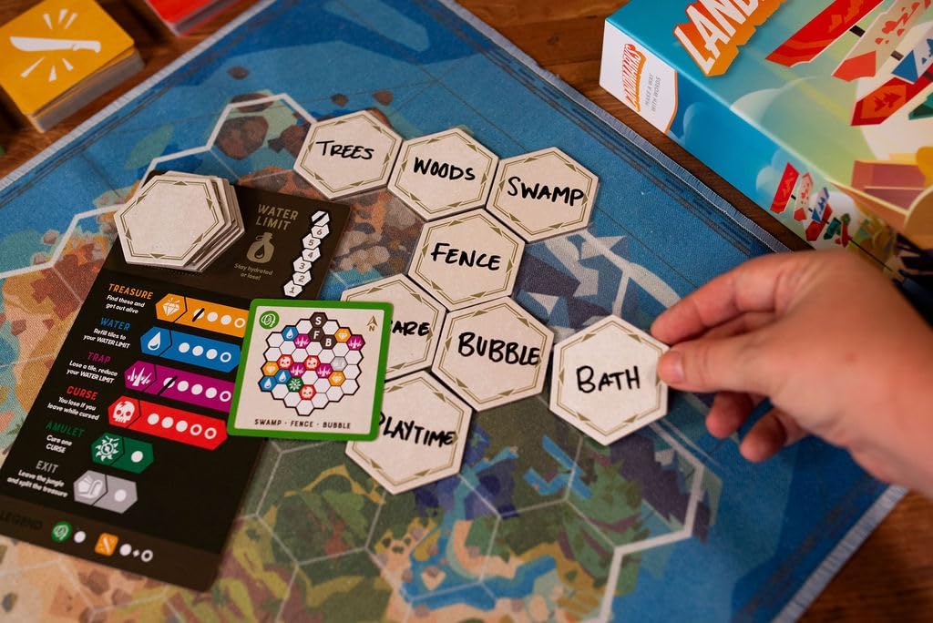 Floodgate Games Landmarks | Cooperative Board Game for Adults and Kids | Fun Game for Family Game Night | Word Association Party Game | Ages 10 and up | 2-10 Players | Average Playtime 20 Minutes