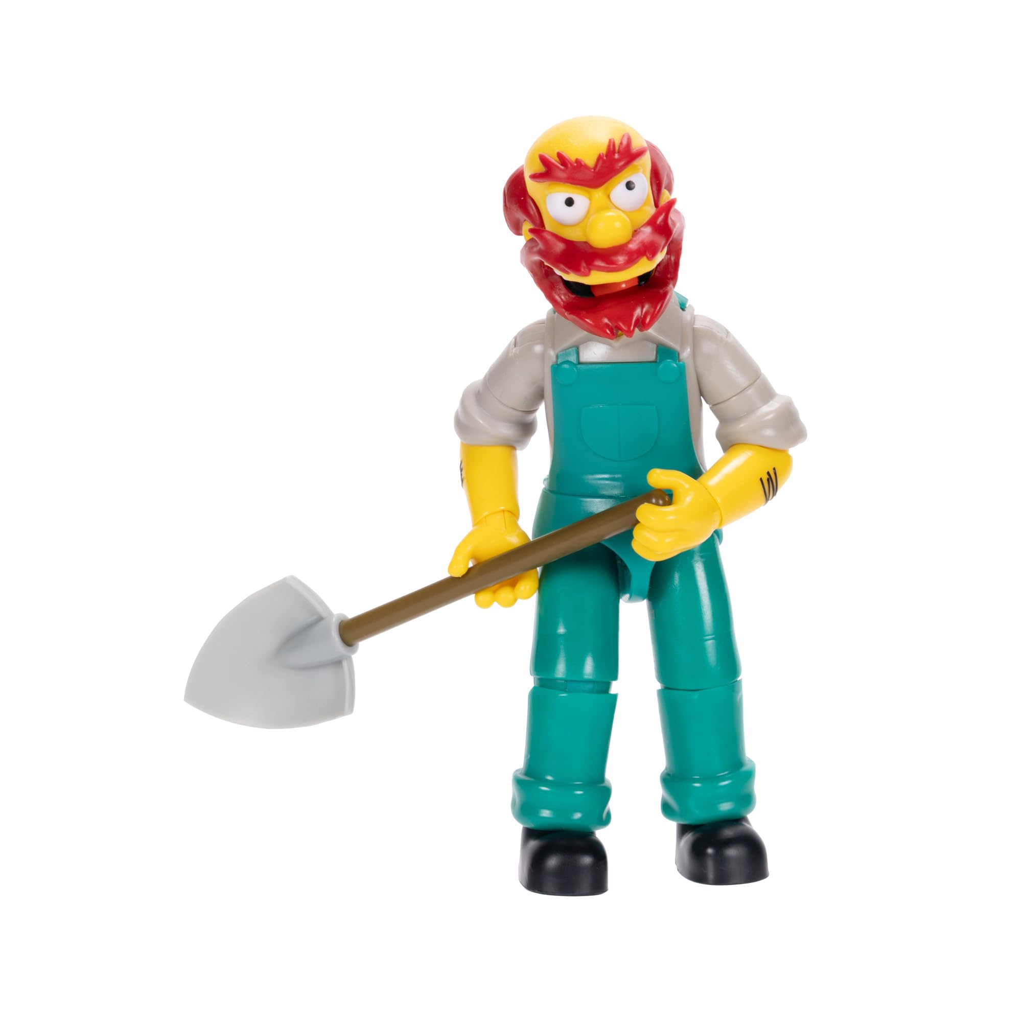 Los Simpsons - Figura Groundskeeper Willie de 13 cm Totalmente articulada - Figura Coleccionista de los Simpsons - para Niños 3 Años +