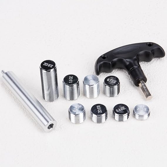 SaiDian 1Set 8 Pieces Weight Bolts Kit for Pool Billiard Cues with Detachable Handle