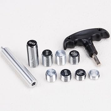 SaiDian 1Set 8 Pieces Weight Bolts Kit for Pool Billiard Cues with Detachable Handle