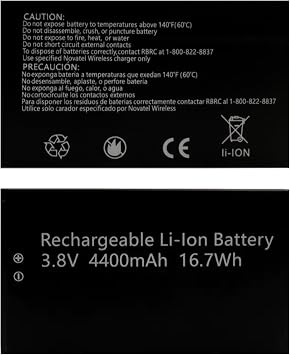 MiFi 8800L/ 7730L 0 Cycle Battery Compatible with Novatel Verizon Jetpack MiFi 8800L/ 7730L Mobile Hotspot, P/N 40123117
