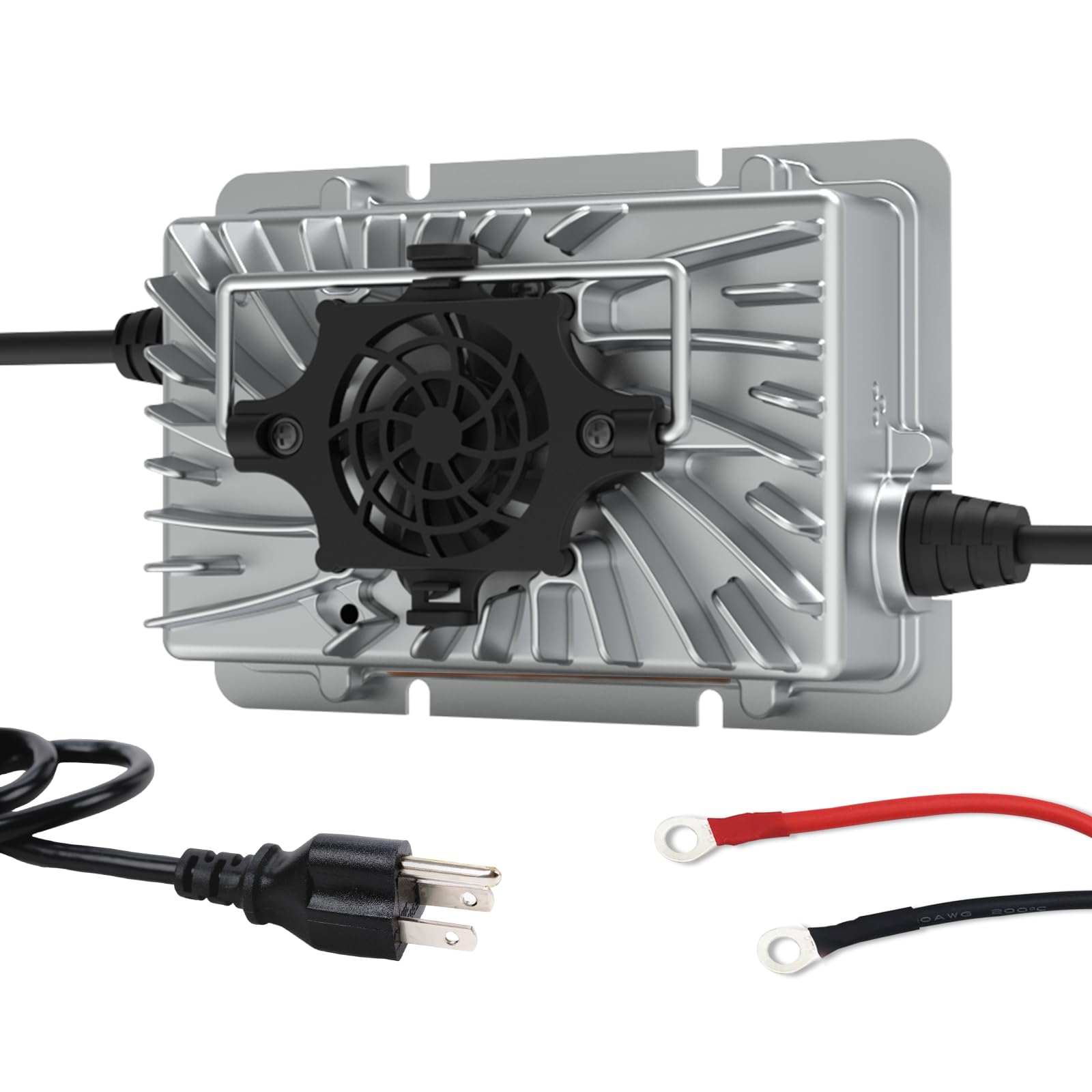 HumsiENK LiFePO4 Battery Charger, 29.2V 15A, 24V Battery Compatible, with Cooling 4X Safety Protection