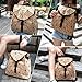 Tikea Bolsa Geométrica de Corcho Natural para Mujer, Mochila Ecológica de Moda...