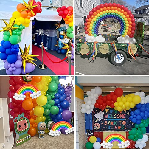 Hgh Rainbow Balloon Arch Kit 151Pcs 18/12/10/5 Inch Latex Colorful Party Balloons, Rainbow Balloons For Rainbow Party Decorations Birthday Baby Shower Kids Party Supplies Arch Garland Decorations… #TOP5