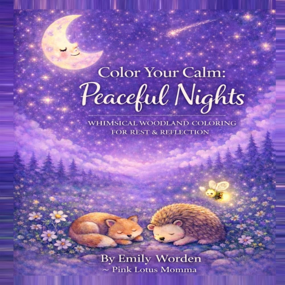 Color Your Calm: Peaceful Nights: Whimsical Woodland Coloring for Rest & Reflection