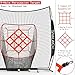 Baseball & Softball Batting Net,Pitching Net (7 x 7 ft), with 9-Hole Target Hole Strike Zone, with Carry Bag,for Kids and Adults of All Skill Levels