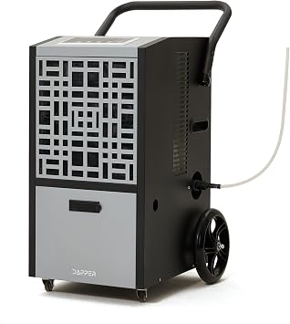 105-Pint Commercial Dehumidifier for Basements & Industrial Spaces Built-In Pump, Drain Hose, Continuous Operation, 2-Speed Fan, 8000 Sq Ft Coverage, ETL Certified