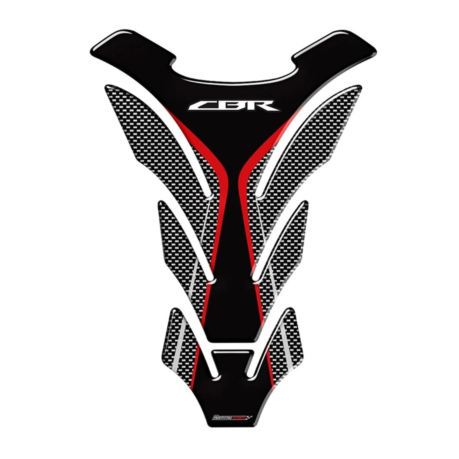 Decal Gas Tank Pad Protector Sticker for Honda CBR 250RR 600RR 900RR 1000RR 650F 500R(Black3)