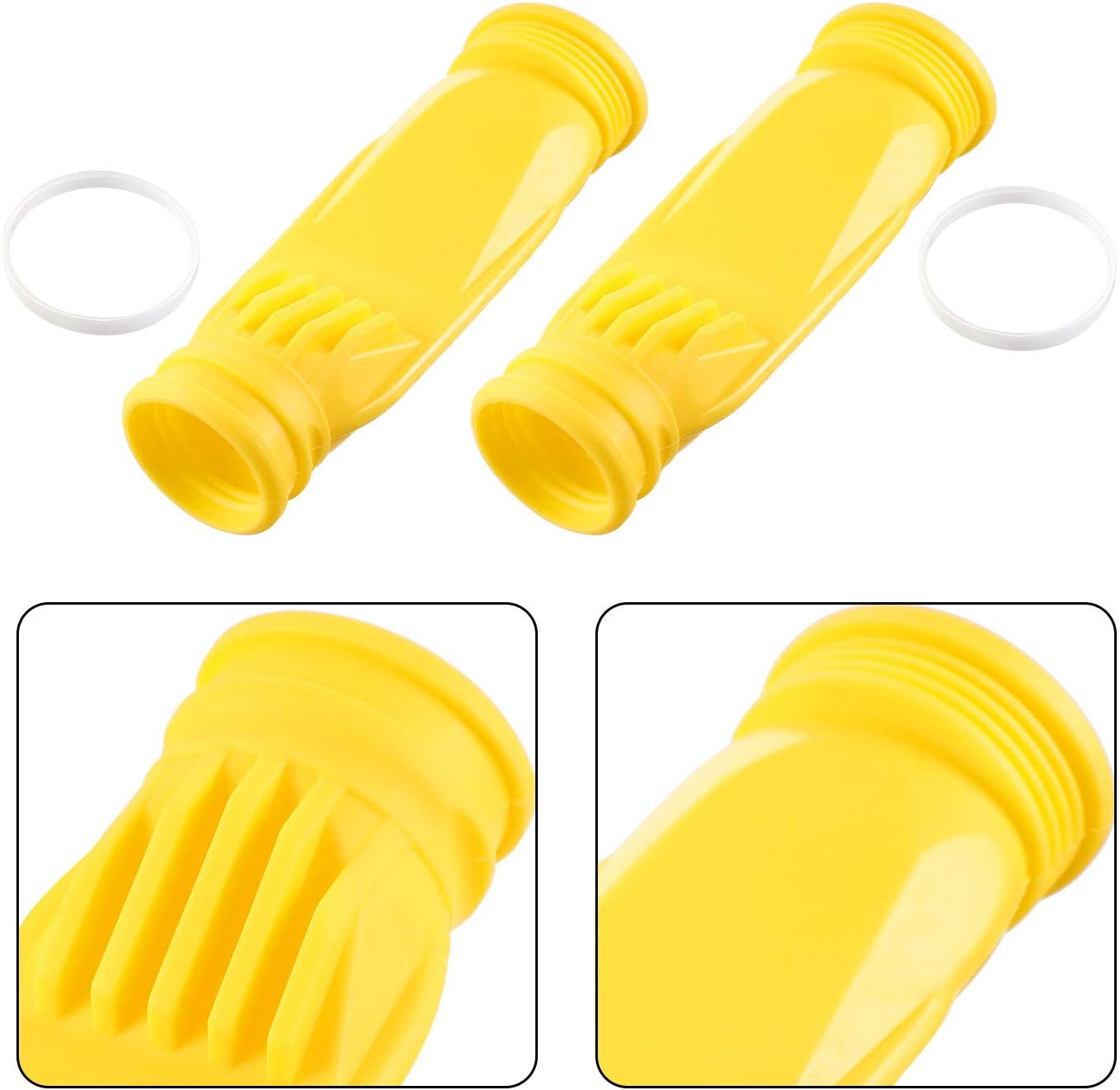 4 Pieces Pool Cleaner Replacements Include W70329 Pool Cleaner Finned Seal W69698 Pool Cleaner Diaphragm W70327 Foot Pad Compatible with Zodiac Baracuda G2, G3, Replace W69721 W72855 (Blue, Yellow)