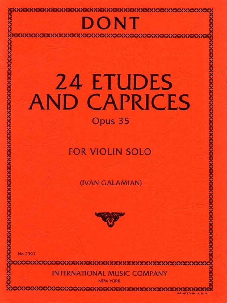DONT - Estudios y Caprichos Op.35 para Violin (Galamian)