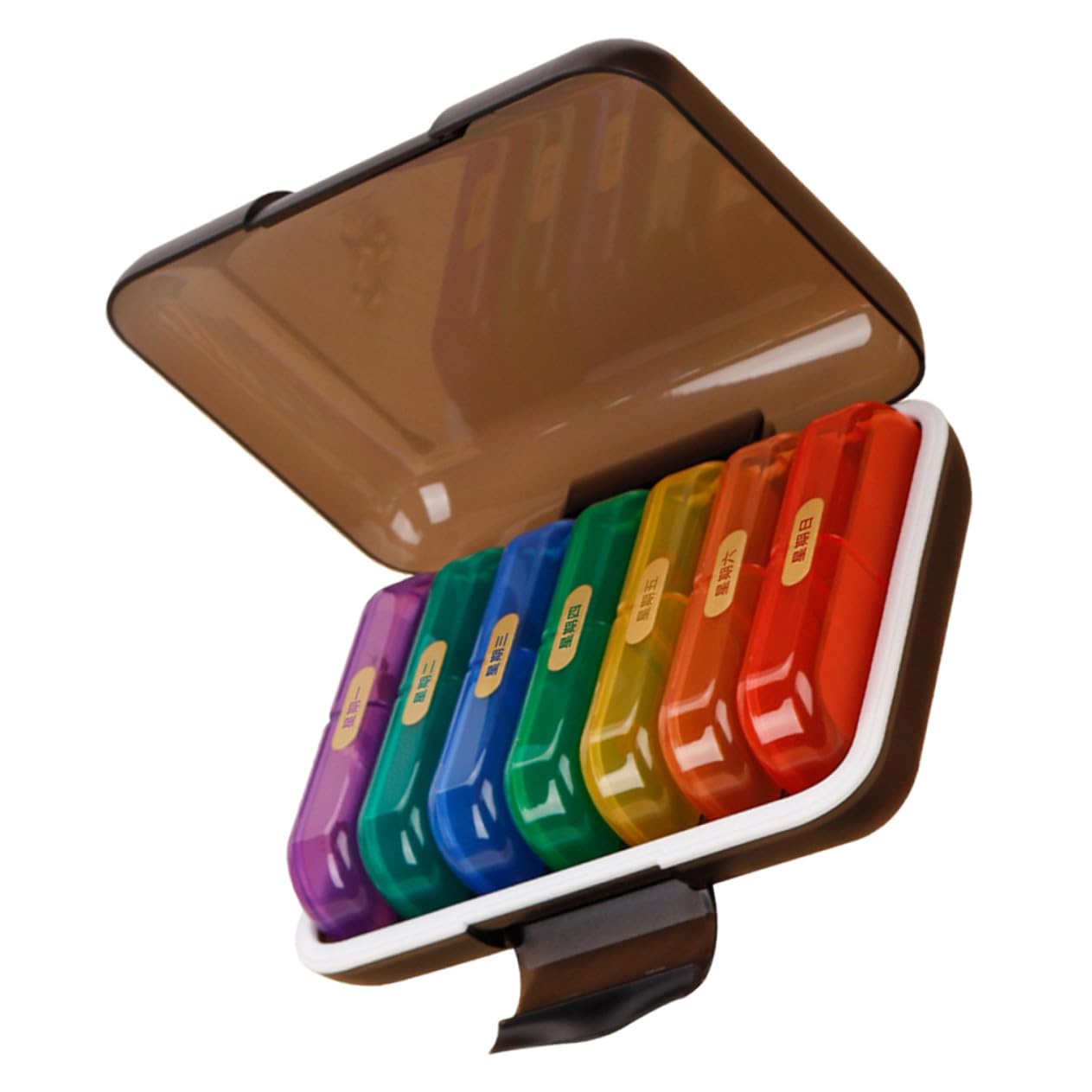 7-tage Tablettenbox aus Abs und Pp, Tragbare Medikamentenbox