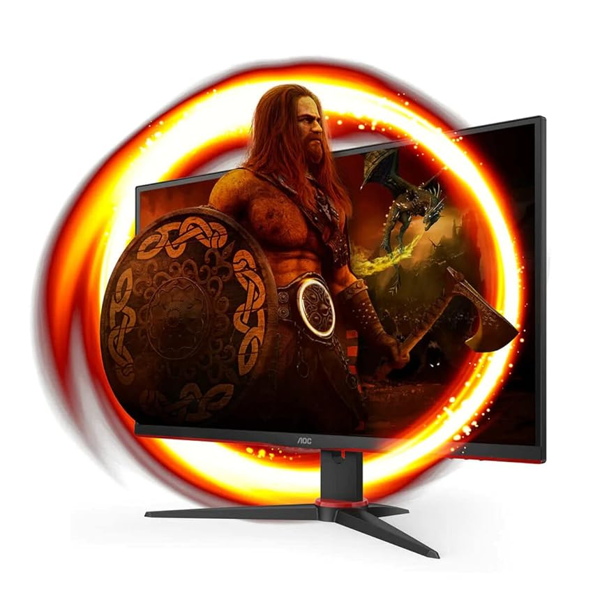 Immagine del prodotto AOC Gaming 27G2SAE - Monitor FHD da 27 pollici, 165 Hz, 1 ms, FreeSync Premium (1920 x 1080, VGA, HDMI, DisplayPort) nero/rosso