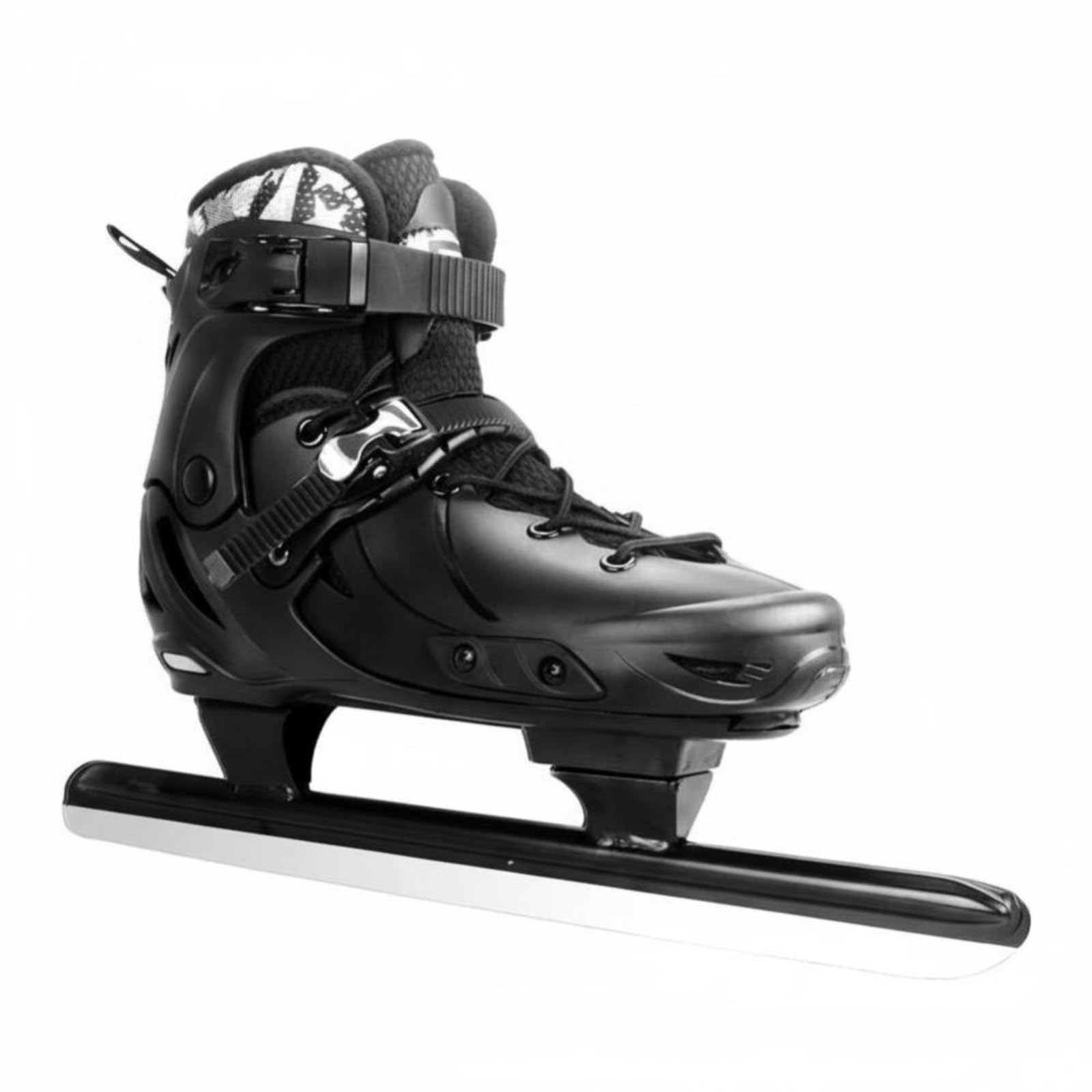 Scarpe da Pattinaggio Sul Ghiaccio Uomo Pattini Regolabili Scarpette con Fodera Removibile Fibbia Sicura Adatta a Contest Allenamento Pista Adulti