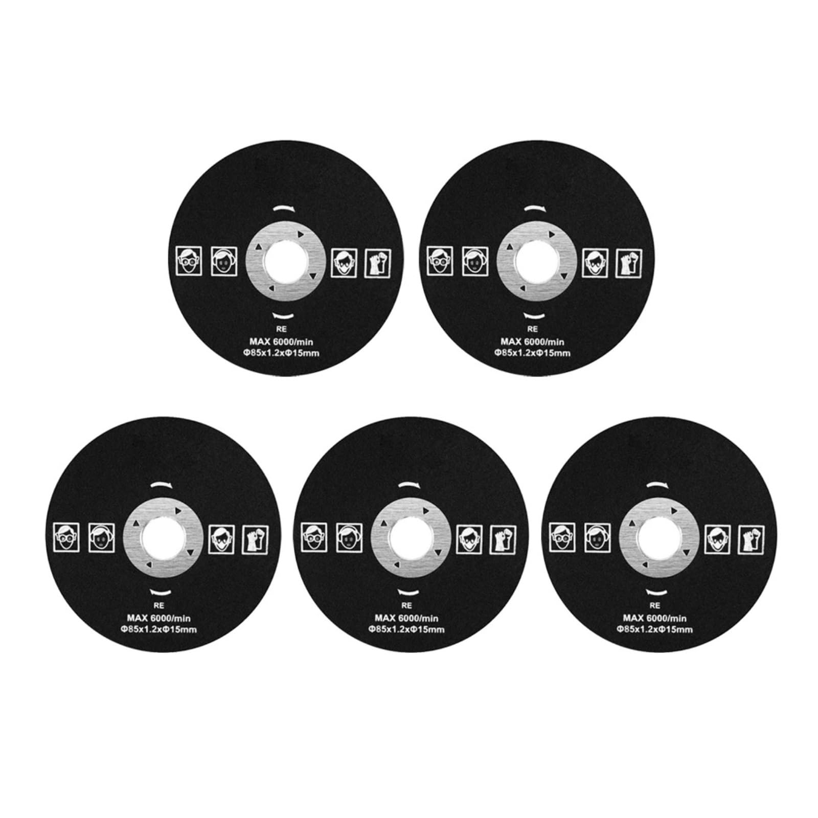 Brzeszczot do cięcia metalu 1PC brzeszczoty do pił 85mm tarcze tnące 85x10/15mm okrągła ściernica żywiczna cięcia metalu tarcza fibrowa narzędzia ścierne(85x1.2x10mm,5pcs)