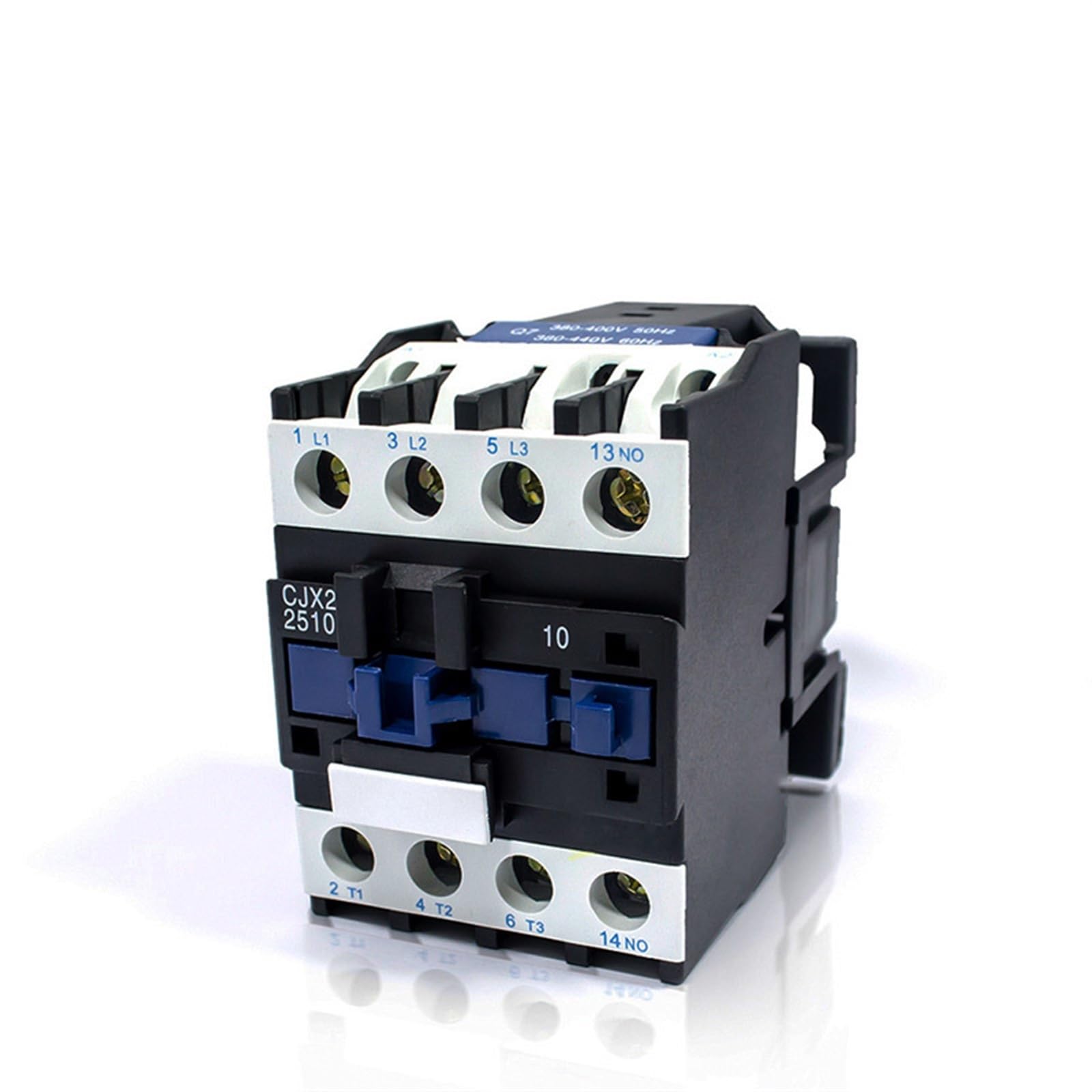HUUOQIWY AC 220V Contactor CJX2-2510 CJX2-3210 24VAC 1 Phase 25A 32A Contact 380VAC 3 Phase 1Pcs(CJX2-3201 220VAC)