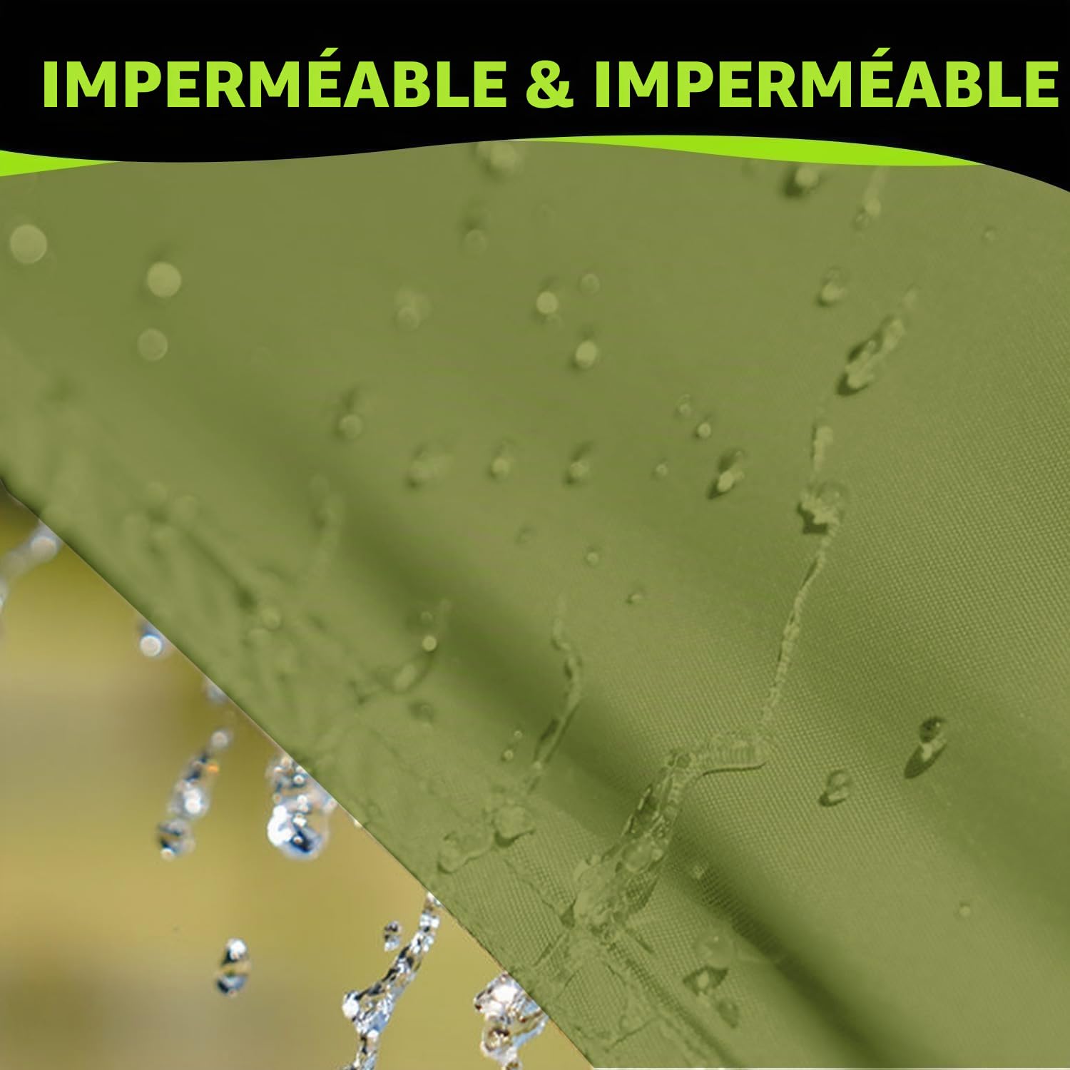 Auvent Voiture Imperméable, Voile D'ombrage, Tente Arrière Camping | Protection UV, Auvent Voiture, Bâche, Idéal pour Voitures et SUV, Camping en Plein Air, Montage Latéral/Arrière 300 x 200 cm