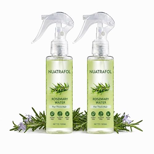 Nuatrafol Rosemary Water Spray for Hair Growth | With Biotin & Pure Rosemary Extract | Strengthens Roots, Reduces Hair Fall & Promotes Healthy Hair 100ml (Pack Of 02)