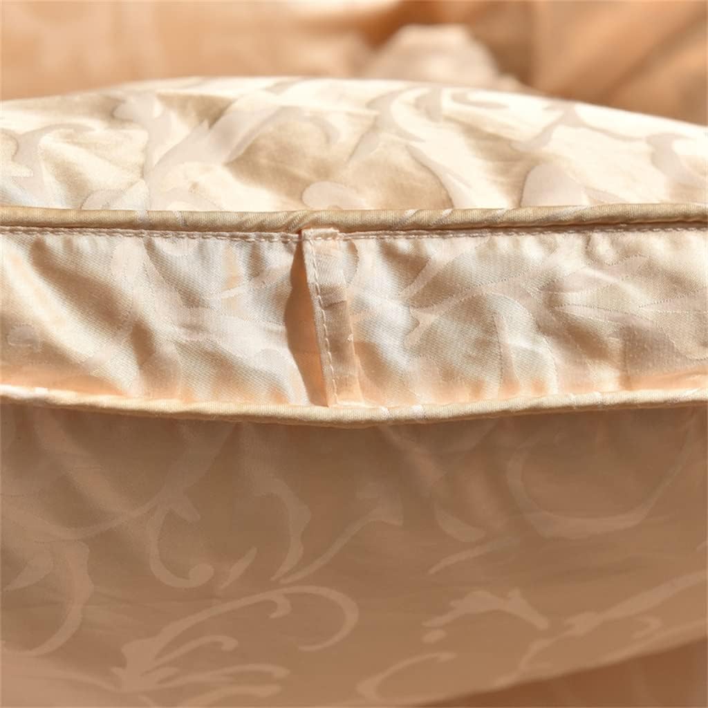 White Duck Down Quilt Down Fluffy Cozy Four Seasons Duvet Brocade Warm Queen King Quilted Comforters(200X230cm 2.5kg)