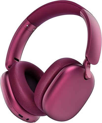 Miniatura 12 de RORSOU C6 Auriculares con cancelación activa de ruido, auriculares Bluetooth inalámbricos sobre la oreja, tiempo de reproducción de 60 horas,